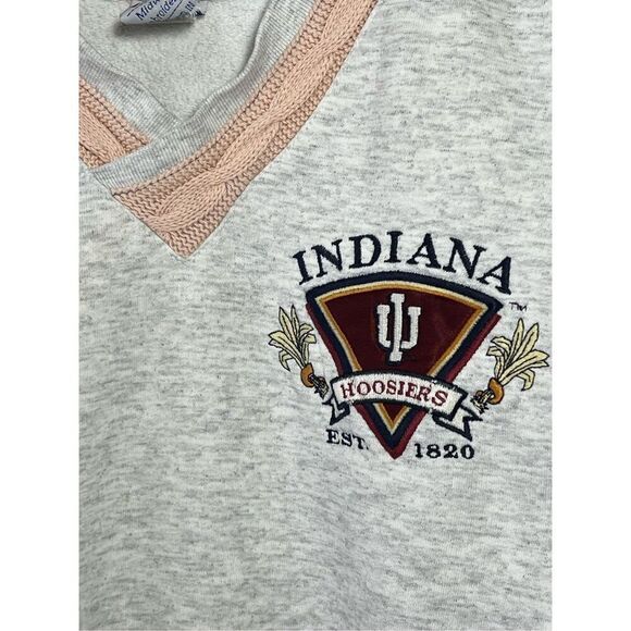 Vintage 90s Midwest Embroidery Indiana Hoosiers Sweater - Picture 2 of 7